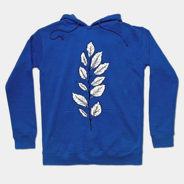 Branch Line Drawing Hoodie by SWON Design